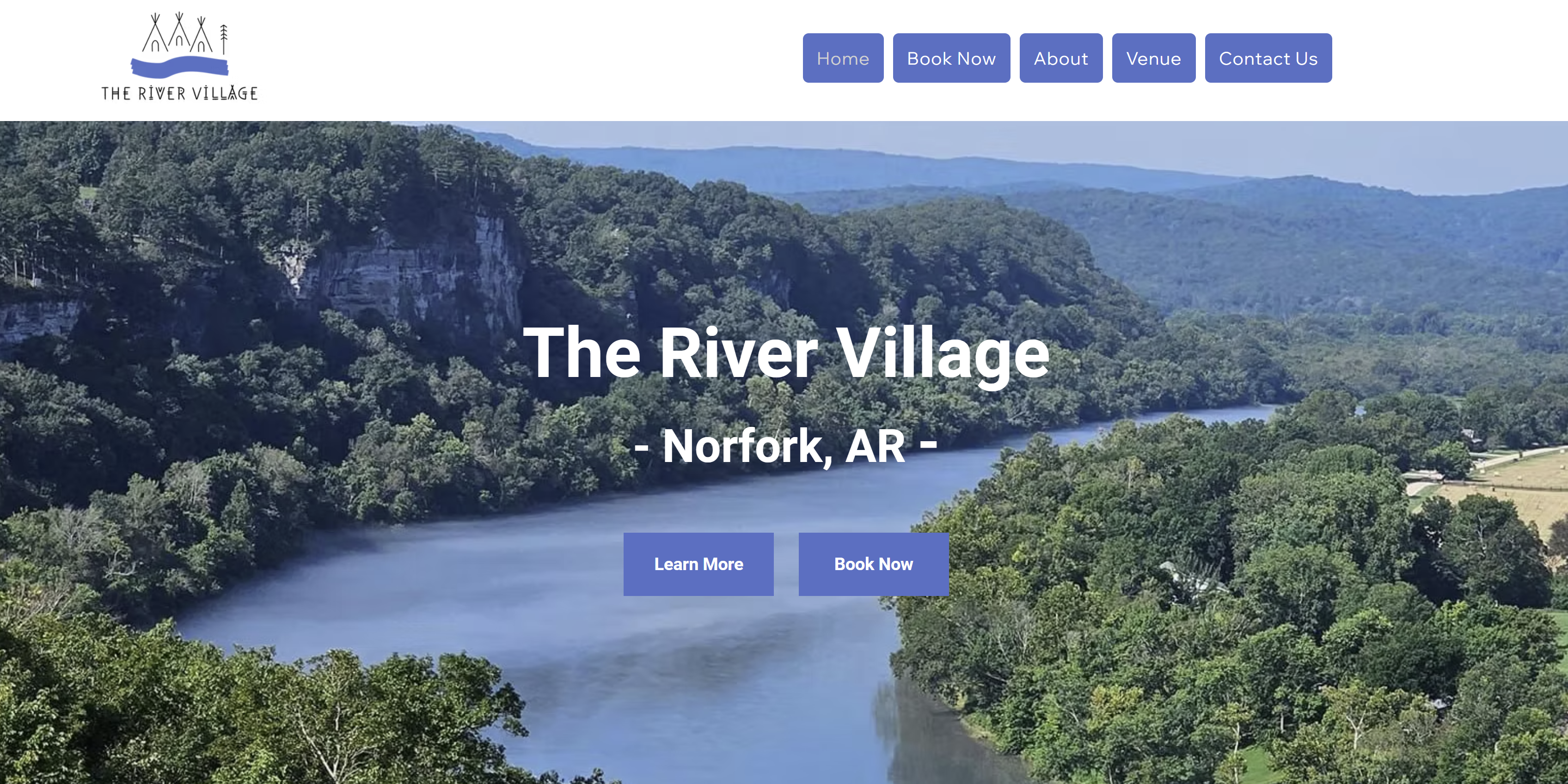The River Village website screenshot